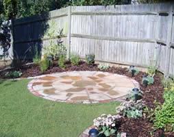 Circular patio