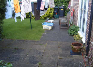 Patio before renovation