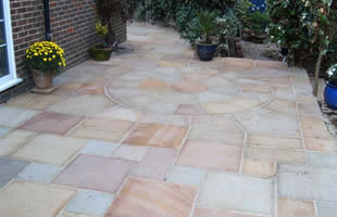 Finished patio