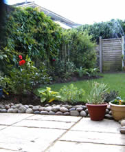 Finished patio